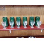 6 BOXED TYRONE CRYSTAL GLASSES