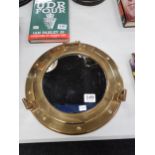 BRASS PORTHOLE MIRROR