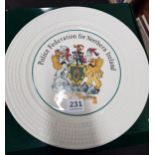 BOXED BELLEEK PLATE - POLICE FEDERATION OF NORTHERN IRELAND