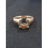 9 CARAT GOLD & MYSTIC TOPAZ RING 3.8G TOTAL