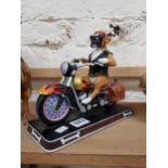 DANBURY MINT BIKER DOG FIGURE