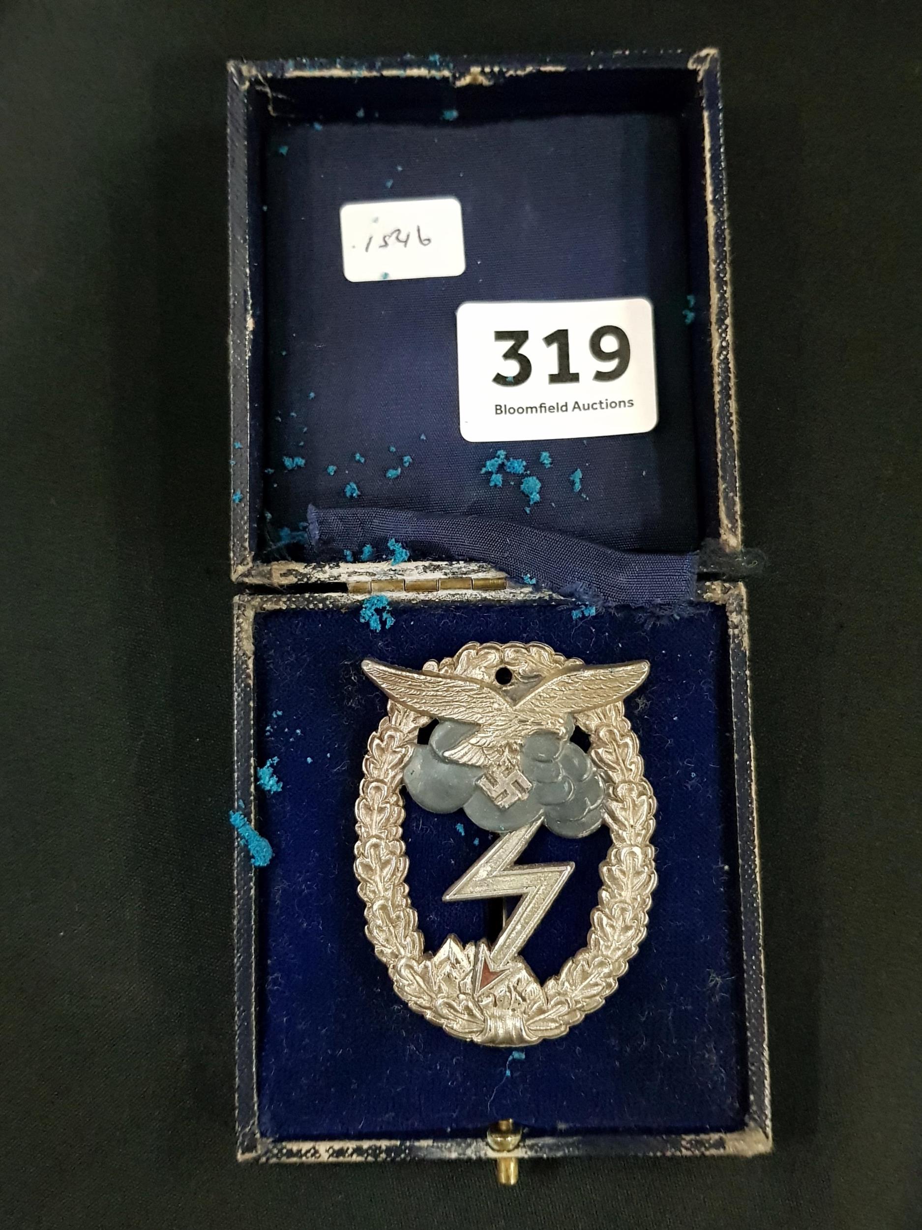 THIRD REICH BOXED LUFTWAFFE GROUND ASSAULT BADGE