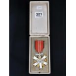 THIRD REICH OLYMPIC MEDAL IN BOX - BOX IS ORIGINAL BUT UNSURE OF MEDAL