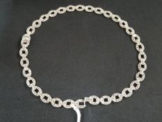 BEAUTIFUL SILVER AND MARCASITE NECKLACE