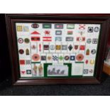 FRAMED WORLD WAR 1 ARMY CORP AND DIVISIONAL SIGNS