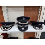 BIRMINGHAM CITY POLICE ACC HAT/LIVERPOOL CITY SUPERINTENDENT CAP/WEST YORKSHIRE POLICE INSPECTORS