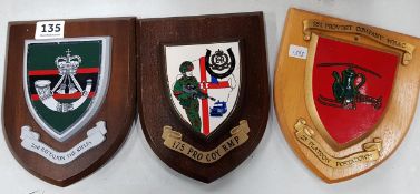 3 MILITARY PLAQUES