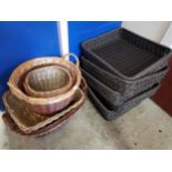 QUANTITY OF WICKER BASKETS