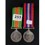 WORLD WAR 2 DEFENCE AND VICTORY MEDALS