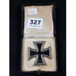 THIRD REICH BOXED PINBACK IRON CROSS 1ST CLASS MEDAL