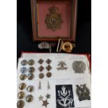 FOLDER OF MILITARY BADGES