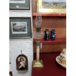 VICTORIAN OIL LAMP BRASS BASE