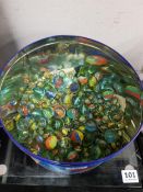 LARGE TIN OF ANTIQUE MARBLES