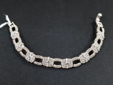 BEAUTIFUL SILVER AND MARCASITE BRACELET