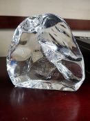 RUC TYRONE CRYSTAL PAPERWEIGHT