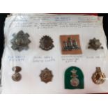 FOLDER OF MILITARY BADGES