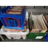 2 BOXES OF LP's & BOX OF SINGLES