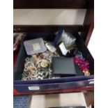 BOX OF COSTUME JEWELLERY