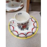 CIRCUS ELEPHANT PLATE AND MUG