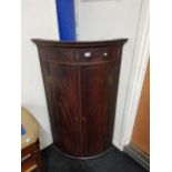 GEORGIAN INLAID CORNER CABINET