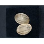 PAIR OF ANTIQUE 9 CARAT GOLD CUFFLINKS 6.2G