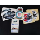 BAG LOT OF VINTAGE RAF STICKERS