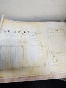 COLLECTION OF OLD RAILWAY DRAWING PLANS SOME LOCAL