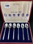 SET OF SILVER SPOONS TO COMMEMORATE 1953 CORONATION WITH A DIFFERENT ASSAY MARK TO EACH SPOON