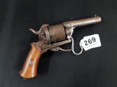 ANTIQUE PINFIRE REVOLVER