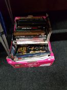 BOX LOT OF STAR WARS BOOKS AND MAGAZINES VERY COLLECTABLE