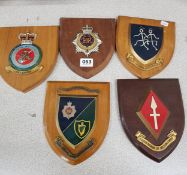 5 MILITARY PLAQUES