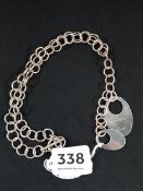 CHUNKY SILVER LOOP DESIGN NECKLACE