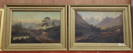 PAIR OF VICTORIAN OIL LANDSCAPES