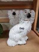 PAIR OF VICTORIAN STAFFORDSHIRE DOGS