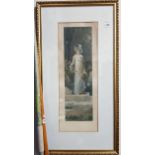 GILT FRAME PICTURE ON CANVAS
