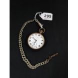 OLD PINNACLE POCKET WATCH AND CHAIN