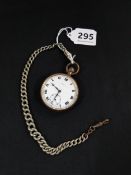 OLD PINNACLE POCKET WATCH AND CHAIN