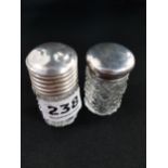 2 SILVER TOP BOTTLES