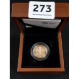 GOLD 1 PROOF COIN LONDON 2010 19.6G - 22 CARAT GOLD
