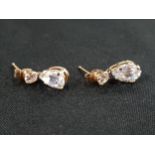 PAIR 14 CARAT GOLD EARRINGS