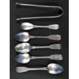 6 ITEMS OF IRISH ANTIQUE SILVER 114G