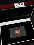 THE BATTLE OF BRITAIN 75TH ANNIVERSARY PROOF SOVEREIGN COIN WITH CERTIFICATE