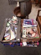 5 BOXES OF SCI-FI MAGAZINES