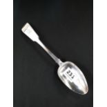 ANTIQUE IRISH SILVER RATTAIL SERVING SPOON 44G