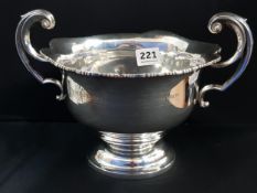 SOLID IRISH SILVER ANTIQUE TROPHY FARMING SOCIETY 609 GRAMS