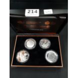 4 SET SILVER PROOF COINS GALLIPOLI LANDING