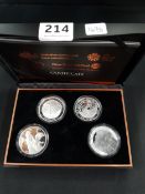 4 SET SILVER PROOF COINS GALLIPOLI LANDING