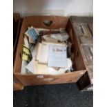 LARGE BOX OF OLD EPHEMERA ETC