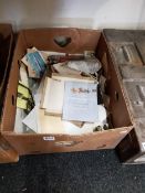 LARGE BOX OF OLD EPHEMERA ETC