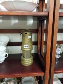 OLD BRASS MINORS LAMP